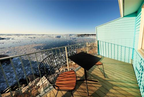 Balcó/terrassa, Hotel Icefiord in Ilulissat Balcó/terrassa, Hotel Icefiord in Ilulissat
