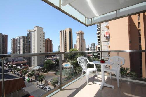 Balcony/terrace, Hotel Perla in Benidorm - Costa Blanca Balcony/terrace, Hotel Perla in Benidorm - Costa Blanca