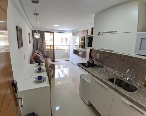 Kitchen, Gold Flat - Praia do Cabo Branco in Joao Pessoa Kitchen, Gold Flat - Praia do Cabo Branco in Joao Pessoa