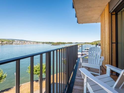 Balcony/terrace, PAPA RHEIN - Hotel & Spa in Bingen am Rhein Balcony/terrace, PAPA RHEIN - Hotel & Spa in Bingen am Rhein