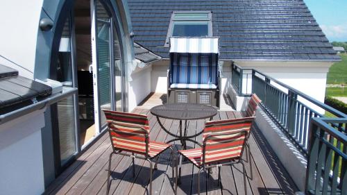 Balcony/terrace, Aparthotel Museumshof auf Fehmarn in Burg auf Fehmarn Balcony/terrace, Aparthotel Museumshof auf Fehmarn in Burg auf Fehmarn