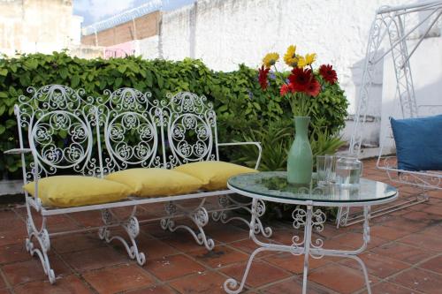 Balcony/terrace, Casa Canario Hostel in Guadalajara Balcony/terrace, Casa Canario Hostel in Guadalajara