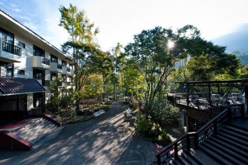 Balcony/terrace, Hu Shan Hot Spring Hotel in Miaoli Balcony/terrace, Hu Shan Hot Spring Hotel in Miaoli