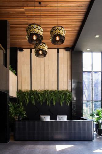 Foyer, Black Brick Hotel Sandton in Johannesburg Foyer, Black Brick Hotel Sandton in Johannesburg