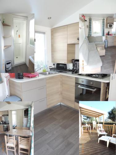 Kitchen, Bungalow Confort Gastes Jacuzzi in Gastes Kitchen, Bungalow Confort Gastes Jacuzzi in Gastes