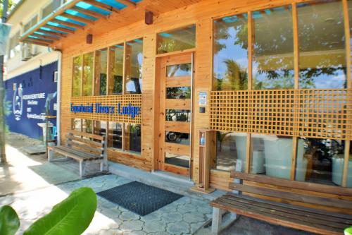 Exterior view, Equatorial Divers Lodge in Addu Atoll Exterior view, Equatorial Divers Lodge in Addu Atoll