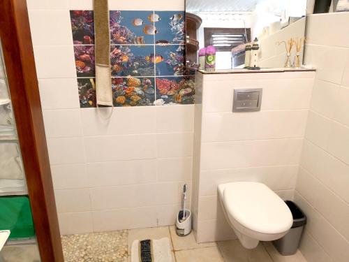 Ванная комната, Appartement d'une chambre avec piscine partagee jardin clos et wifi a Le lamentin a 9 km de la plage in Ле-Ламантен Ванная комната, Appartement d'une chambre avec piscine partagee jardin clos et wifi a Le lamentin a 9 km de la plage in Ле-Ламантен