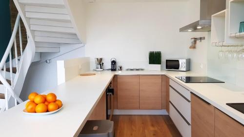 廚房, Maison charmante avec vue sur la mer à Locquirec (Maison charmante avec vue sur la mer a Locquirec) in 路基克亞 廚房, Maison charmante avec vue sur la mer à Locquirec (Maison charmante avec vue sur la mer a Locquirec) in 路基克亞