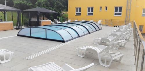 Swimming pool, Apartmany Deluxe in Sázava (Vysocina) Swimming pool, Apartmany Deluxe in Sázava (Vysocina)
