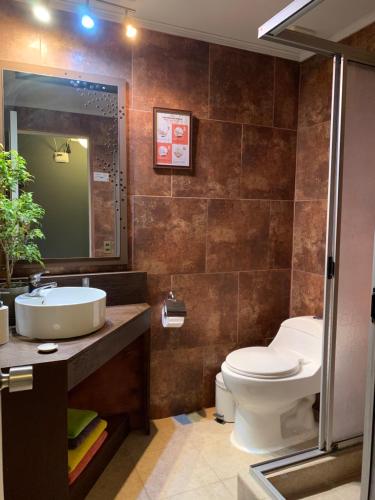 Salle de bain, Hostal Boutique 180 Grados in Algarrobo Salle de bain, Hostal Boutique 180 Grados in Algarrobo