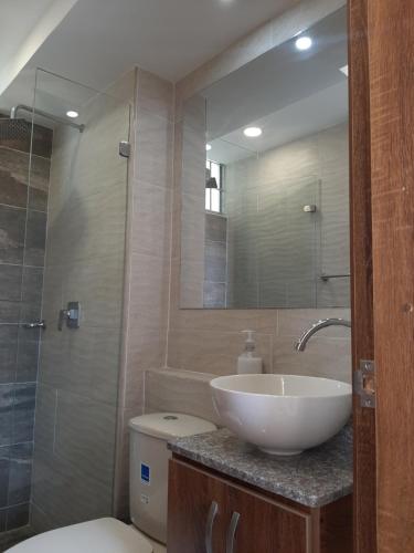 화장실, Apartamento familiar para un buen descanso con WiFi in 리카우르테 화장실, Apartamento familiar para un buen descanso con WiFi in 리카우르테