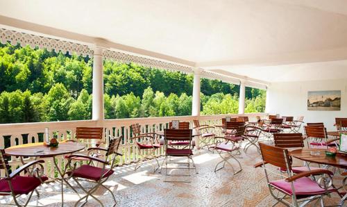 Erkély/terasz, Hotel U Bílého koně (Hotel U Bileho kone) in Loket Erkély/terasz, Hotel U Bílého koně (Hotel U Bileho kone) in Loket
