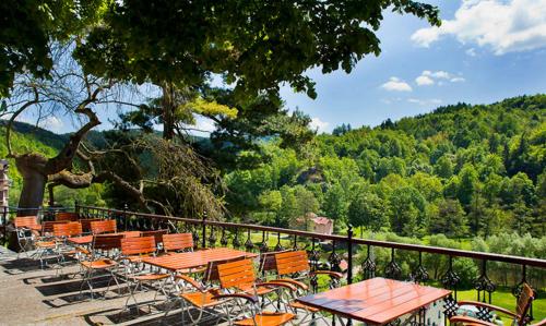 Erkély/terasz, Hotel U Bílého koně (Hotel U Bileho kone) in Loket Erkély/terasz, Hotel U Bílého koně (Hotel U Bileho kone) in Loket