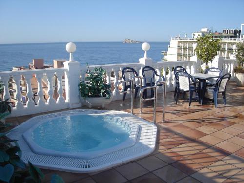 Balkon/Terrasse, Hotel Avenida in Altstadt Benidorm Balkon/Terrasse, Hotel Avenida in Altstadt Benidorm