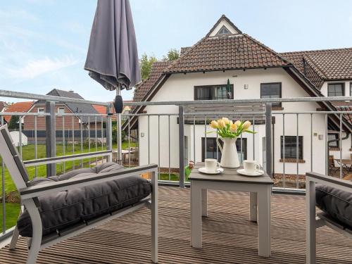 Ban công/sân hiên, Ferienwohnung Ostseesegler in Zingst Ban công/sân hiên, Ferienwohnung Ostseesegler in Zingst