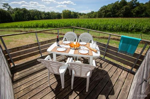 Erkély/terasz, Olydea La Chalosse in Cassen Erkély/terasz, Olydea La Chalosse in Cassen