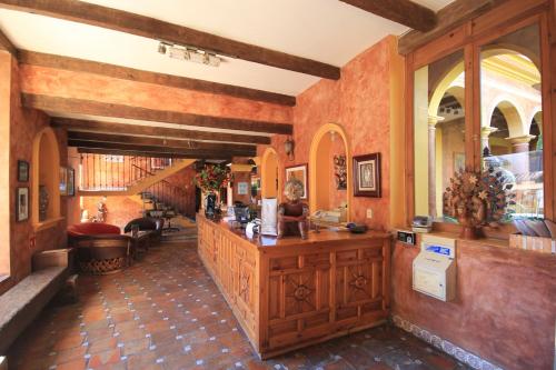 Lobby, Hotel Casa Mexicana in San Cristóbal de las Casas Lobby, Hotel Casa Mexicana in San Cristóbal de las Casas