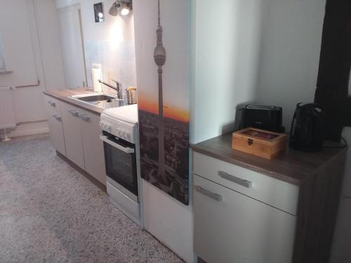 ห้องครัว, Ferienwohnung Jansen "Zwei" in บัด ชวาลบัค ห้องครัว, Ferienwohnung Jansen "Zwei" in บัด ชวาลบัค