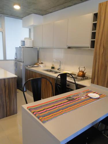 주방, Departamento en Terrazas al Green in 안타르티다 아르헨티나 주방, Departamento en Terrazas al Green in 안타르티다 아르헨티나
