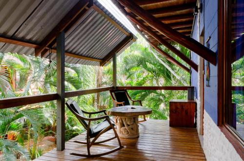 Balcony/terrace, Tico Adventure Lodge in Samara Balcony/terrace, Tico Adventure Lodge in Samara