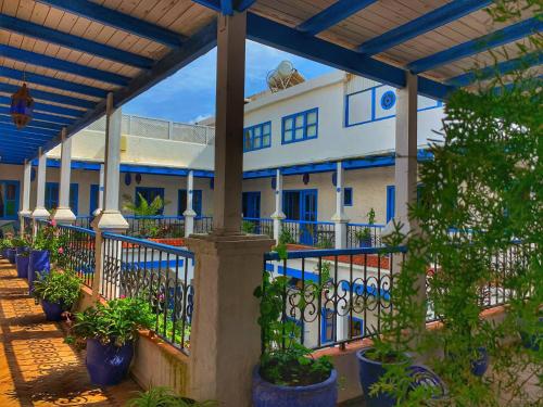 balkon/terras, Riad Al Madina in Essaouira balkon/terras, Riad Al Madina in Essaouira