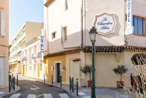 Erkély/terasz, Hotel le Chardon Bleu in St.Maxime Erkély/terasz, Hotel le Chardon Bleu in St.Maxime