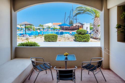Balcony/terrace, Kipriotis Village Resort Hotel in Kos Island Balcony/terrace, Kipriotis Village Resort Hotel in Kos Island