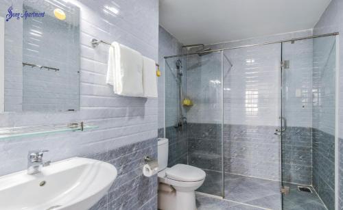 Bagno, Song Apartment in Distretto 7 di Ho Chi Minh City Bagno, Song Apartment in Distretto 7 di Ho Chi Minh City