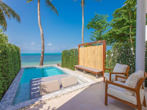 Balcony/terrace, White Whale Beachfront Pool Villa in Bang Por Balcony/terrace, White Whale Beachfront Pool Villa in Bang Por