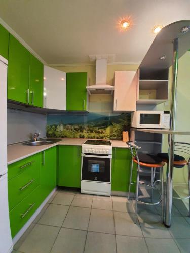 Kitchen, Яркая комфортная 2шка у реки in Leninsky Kitchen, Яркая комфортная 2шка у реки in Leninsky