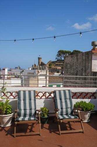 Erkély/terasz, Mana Mana Youth Hostel in Tossa de Mar Erkély/terasz, Mana Mana Youth Hostel in Tossa de Mar