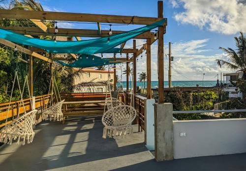 Balkon/teras, The Surfing Turtle in Luquillo Balkon/teras, The Surfing Turtle in Luquillo
