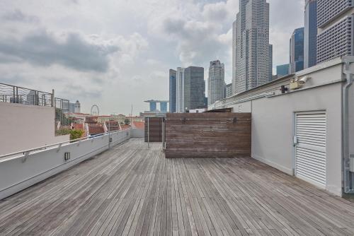 Balcony/terrace, KINN Capsule near Club Street Balcony/terrace, KINN Capsule near Club Street