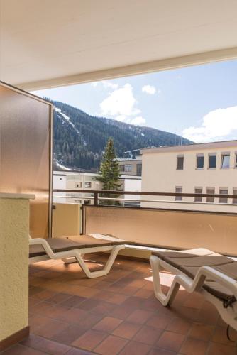 Balcony/terrace, Spenglers Inn in Davos Balcony/terrace, Spenglers Inn in Davos