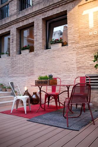 balkon/terras, Toc Hostel Sevilla in Sevilla balkon/terras, Toc Hostel Sevilla in Sevilla
