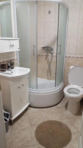 淋浴間, Apartman Ristanovic in 巴尼亞哥維利亞查 淋浴間, Apartman Ristanovic in 巴尼亞哥維利亞查