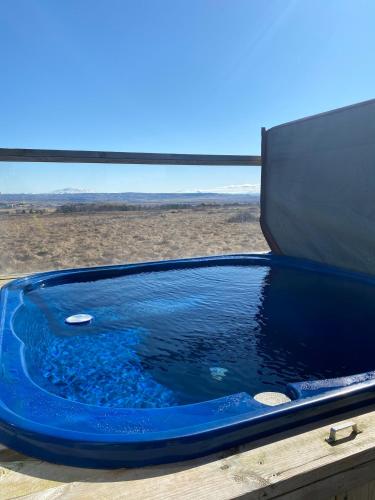 Hot tub, Blue View Cabin 7B With private hot tub in Selfoss Hot tub, Blue View Cabin 7B With private hot tub in Selfoss