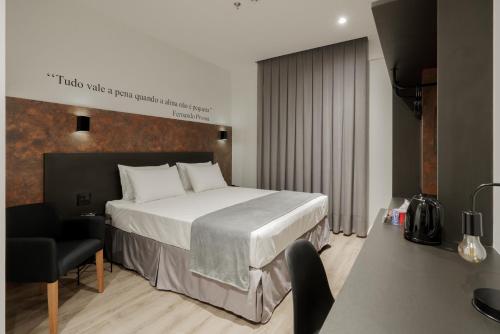 เตียงนอน, Slaviero Chapecó - Pet Friendly - Próximo a EFAPI (Slaviero Chapeco - Pet Friendly - Proximo a EFAPI) in ชาเปโก้ เตียงนอน, Slaviero Chapecó - Pet Friendly - Próximo a EFAPI (Slaviero Chapeco - Pet Friendly - Proximo a EFAPI) in ชาเปโก้