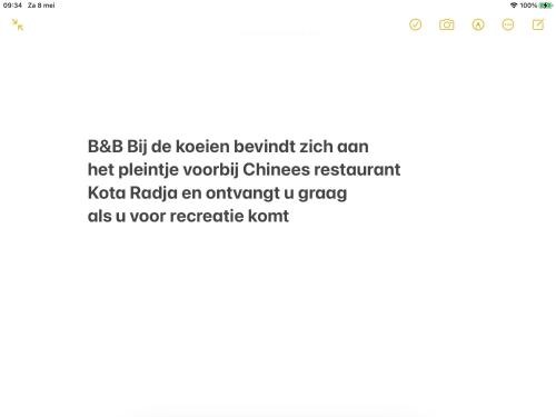 B&B Bij de koeien in Tubbergen B&B Bij de koeien in Tubbergen