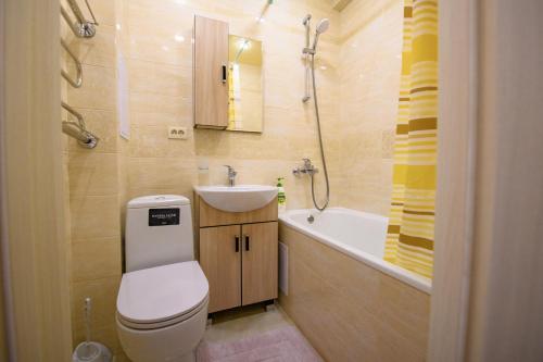Bathroom, Апартаменты DeLuxe В Центре in Ukhta Bathroom, Апартаменты DeLuxe В Центре in Ukhta