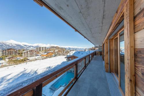 Balkong/terasse, Le Refuge 2 - Spa access - Close to ski lift in Nendaz Balkong/terasse, Le Refuge 2 - Spa access - Close to ski lift in Nendaz