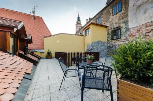 Balkong/terasse, Pension Faber in Cesky Krumlov Balkong/terasse, Pension Faber in Cesky Krumlov