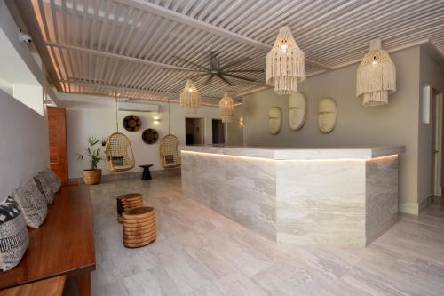 Lobby, MAYAN MONK Suites in Playa Del Carmen Lobby, MAYAN MONK Suites in Playa Del Carmen