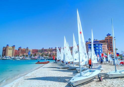 Beach, Porto Marina Resort & Spa in El Alamein Beach, Porto Marina Resort & Spa in El Alamein