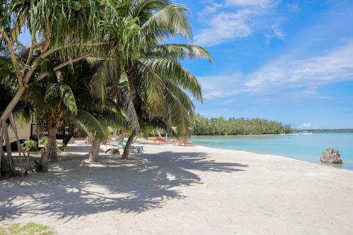 plaža, Tai Roto Bay in Aitutaki plaža, Tai Roto Bay in Aitutaki