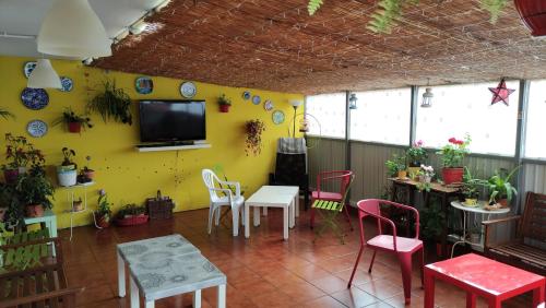 Erkély/terasz, Pension Residencia Minones in Baio Erkély/terasz, Pension Residencia Minones in Baio