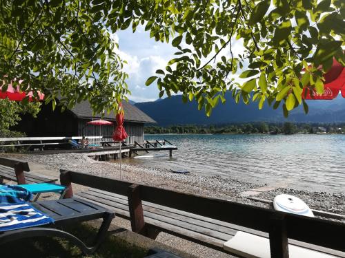 Strand, Apartmenthaus WALDHORN in St Wolfgang im Salzkammergut városközpont Strand, Apartmenthaus WALDHORN in St Wolfgang im Salzkammergut városközpont