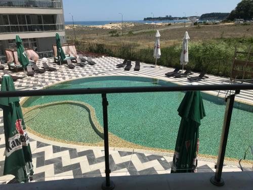 شرفة/ تراس, Apart Allure Dobi in Primorsko Beachfront شرفة/ تراس, Apart Allure Dobi in Primorsko Beachfront