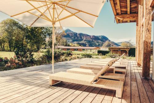 Terraza/balcón, Das Achental Resort in Grassau Terraza/balcón, Das Achental Resort in Grassau