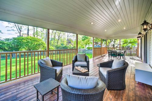 Peaceful Family Home with Fire Pit and Large Yard in Mendon